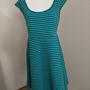 Torrid Teal Stripe Dress